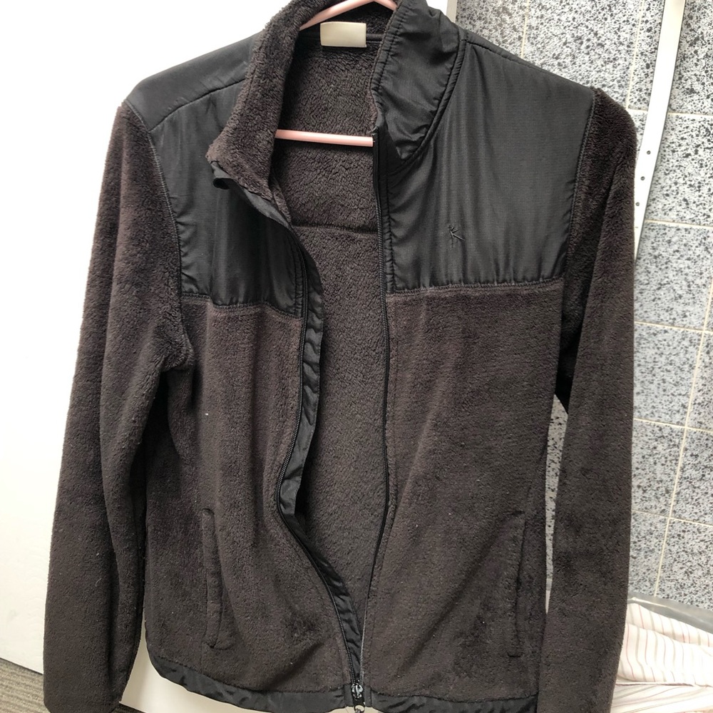 Black Danskin fuzzy jacket